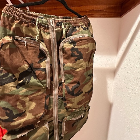 ksotutm Camo Skirt Midi Skirt Cargo Skirt Pocket Skirt Maxi... - Picture 3 of 9